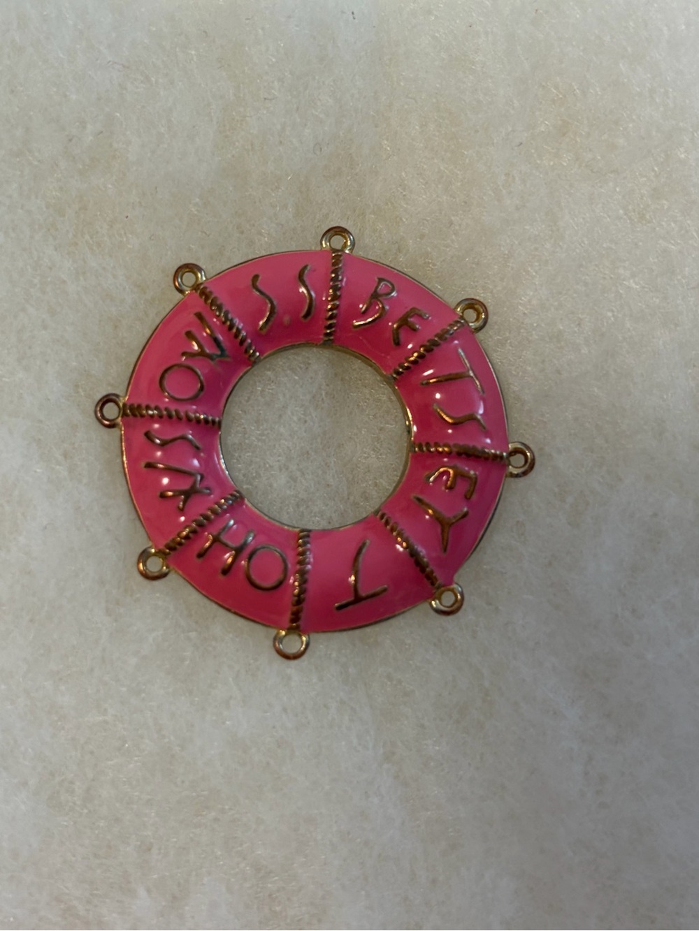 Betsey Johnson Pink Nautical Charm